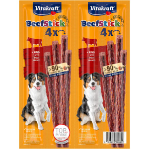 Vitakraft Beefsticks Rund | Honden Snacks | 48 Gram | Sticks | Kauw Sticks