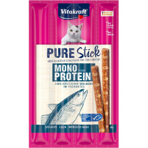 Vitakraft Pure Stick 4x5 g - Kattensnack - Koolvis