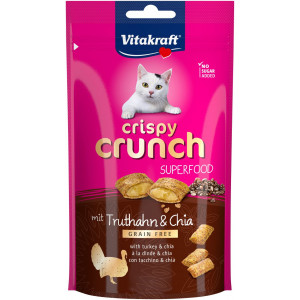 Vitakraft Crispy Crunch Kalkoen & Chia Kattensnacks
