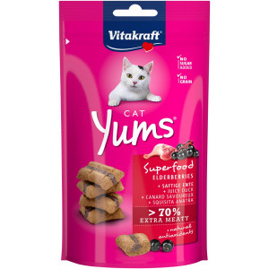 Vitakraft Cat Yums Superfood met vlierbes kattensnack (40 g)