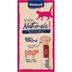 Vitakraft Naturals Liquid Snack - Kattensnack - Rund 5 stuks