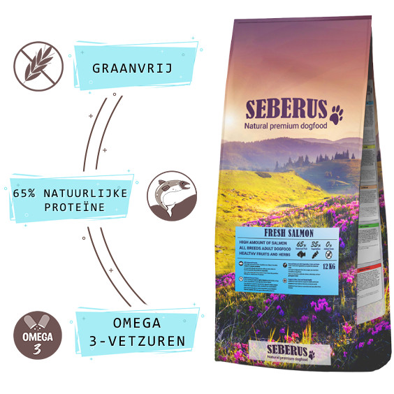 Seberus Fresh Salmon - natuurlijk graanvrij hondenvoer