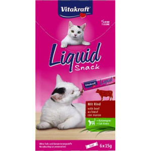 Vitakraft Liquid Snacks kattensnoep Rund
