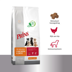 Prins Fit Selection Kip & Rijst Hondenvoer