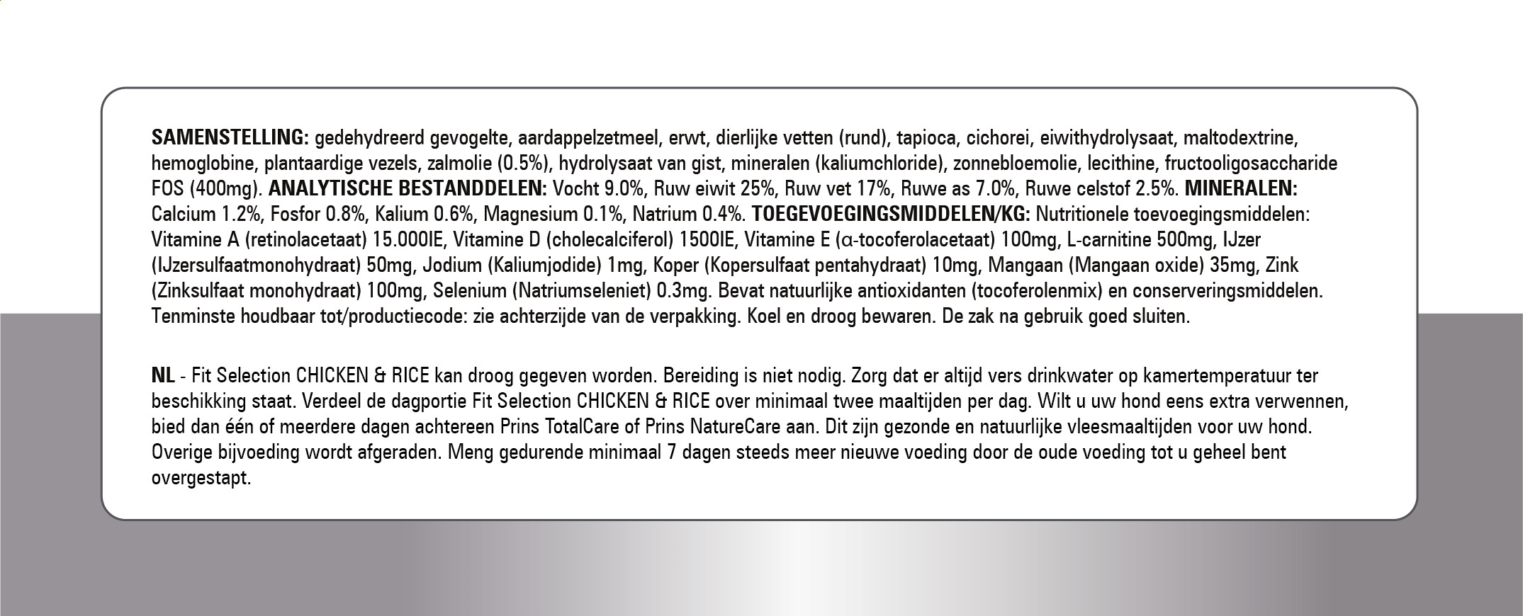 Prins Fit Selection Kip & Rijst Hondenvoer