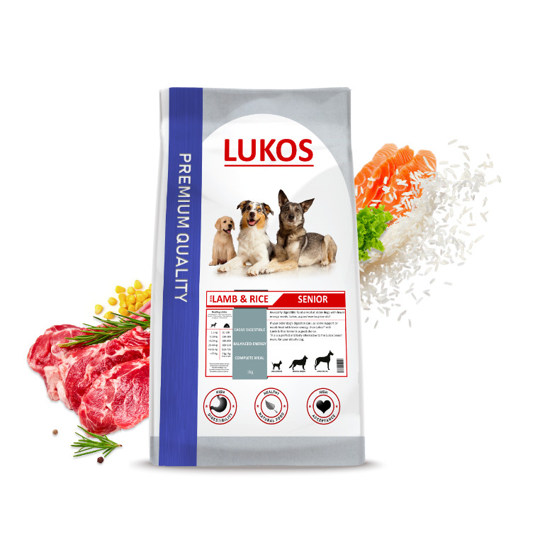 Lukos Senior met lam & rijst - premium hondenvoer