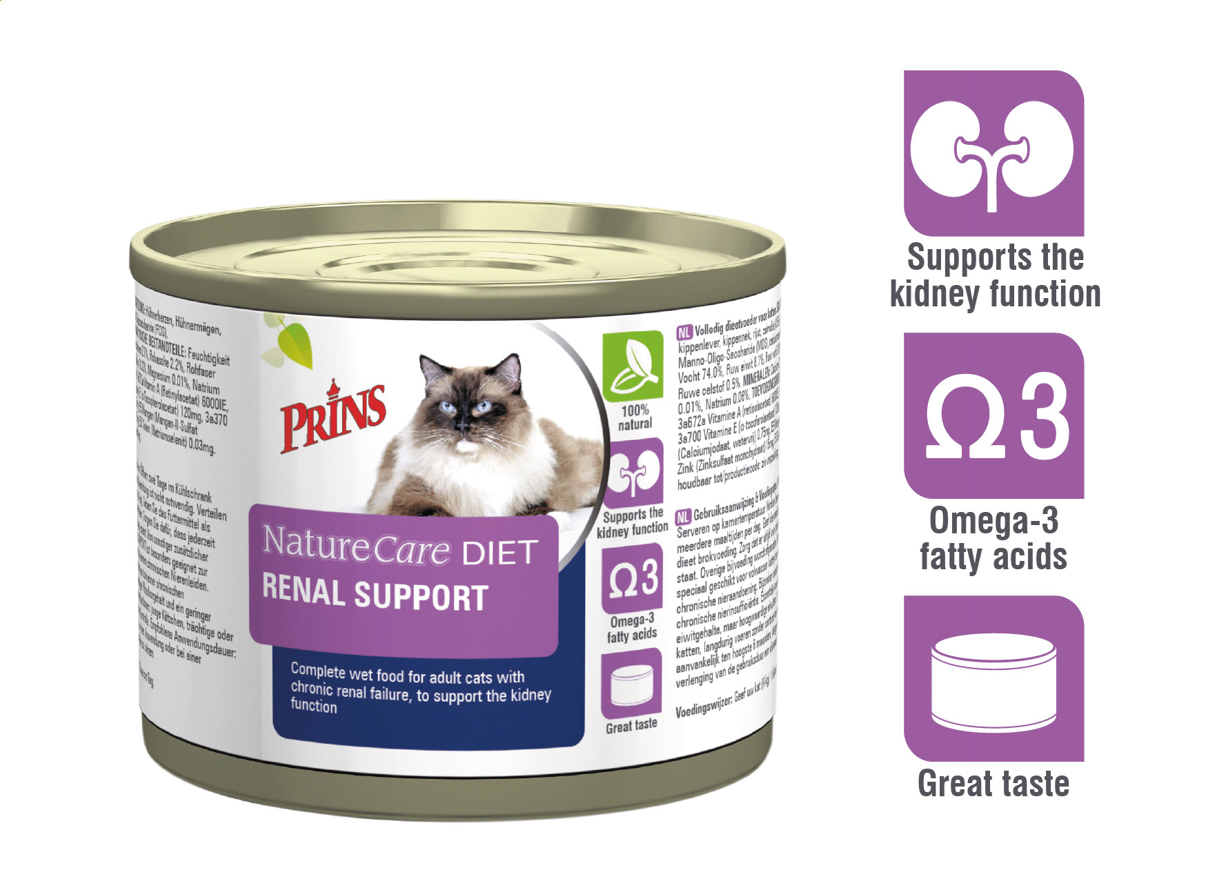 Prins NatureCare Diet Renal Support natvoer kat