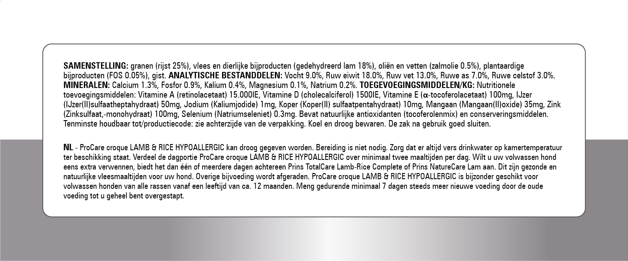 Prins ProCare Croque Lam & Rijst Hypo-Allergic hondenvoer