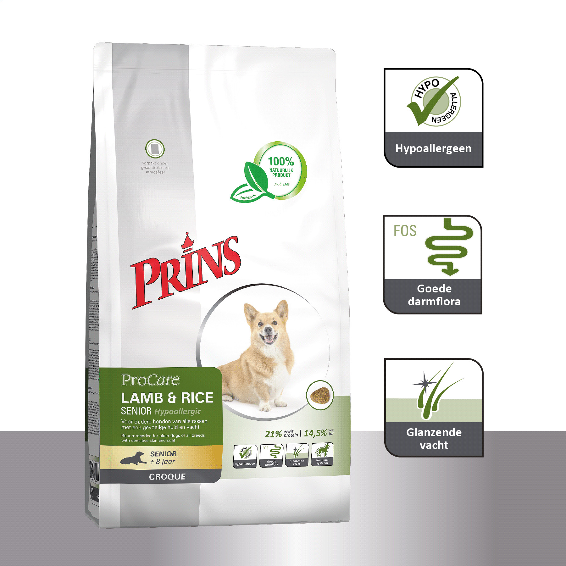 Prins ProCare Croque Lamb & Rice Senior hondenvoer