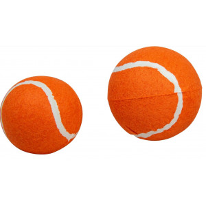 Tennisbal oranje voor de hond 10 cm