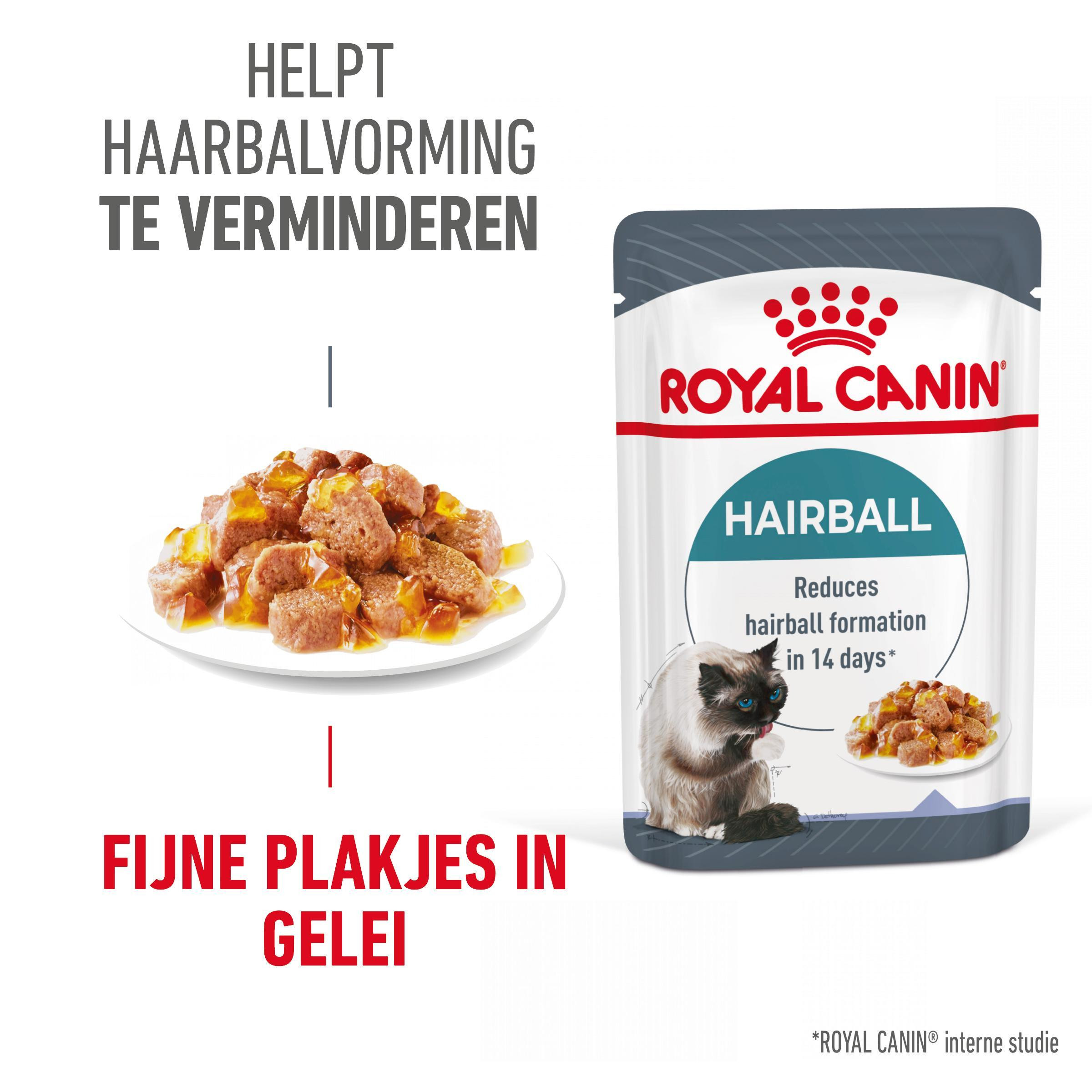 Royal Canin Hairball Care in gelei natvoer kat (85 g)