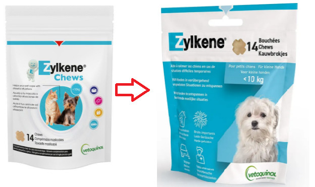 Zylkene Chews 75 mg voor kleine hond 