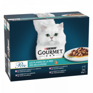 Afbeelding Gourmet Perle Zee Delicatesse - Kattenvoer - Vis 12x85 g door Brekz.nl