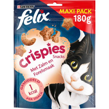 Felix Crispies Snacks zalm- & forelsmaak kattensnoep