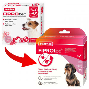 Beaphar Fiprotec Spot-On voor honden van 2 tot 10 kg