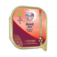 Renske Biologisch Graanvrij vers gestoomd rund natvoer kat (kuip) 19 x 85 g