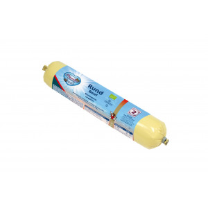 Renske Biologisch Graanvrij vers gestoomd rund natvoer hond (worst) 500 g afbeelding