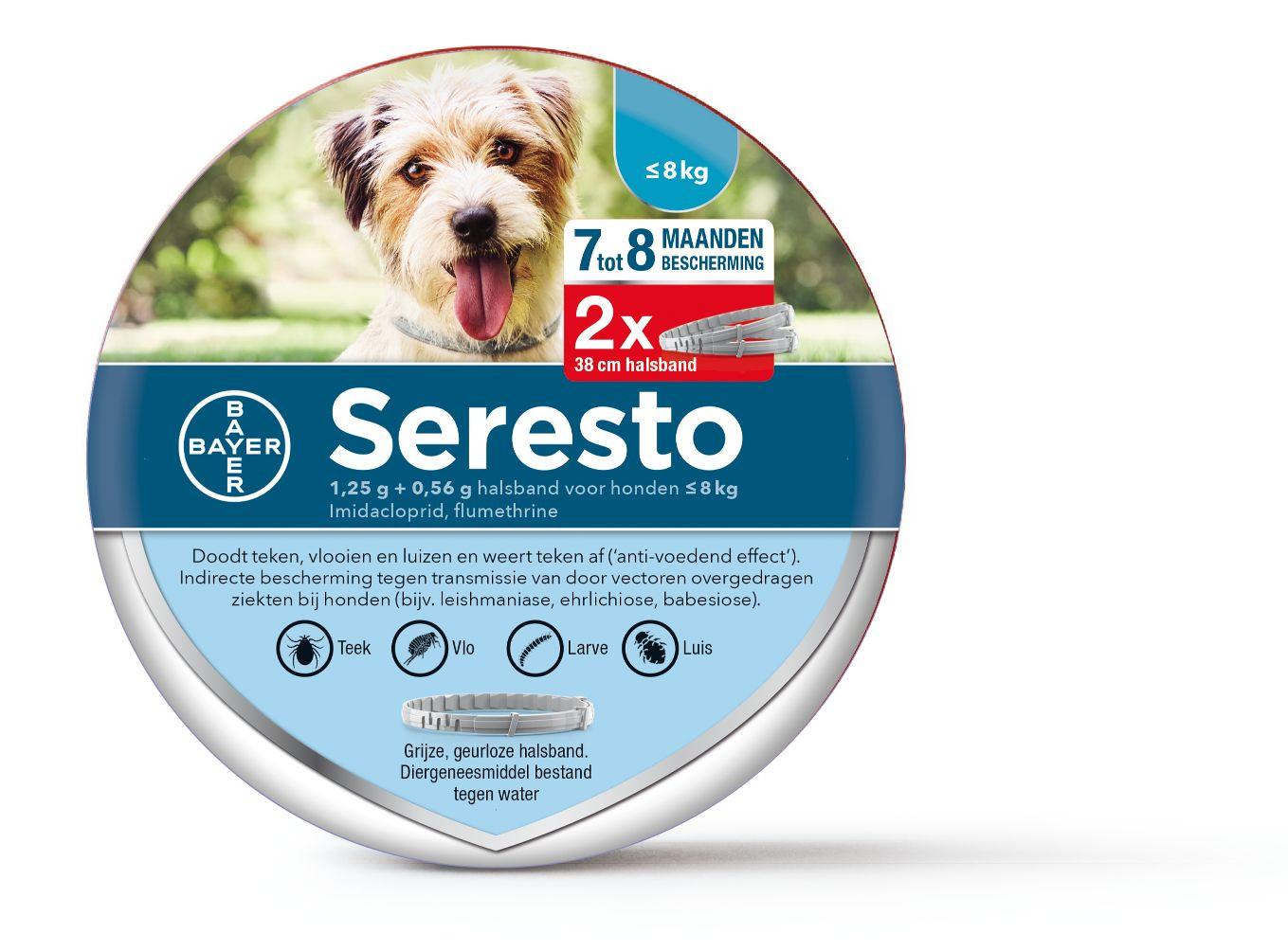 Seresto halsband kleine hond (tot 8 kg)