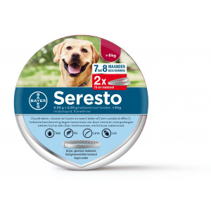 Afbeelding Seresto halsband grote hond (vanaf 8 kg) 2-pack 1 verpakking door Brekz.nl