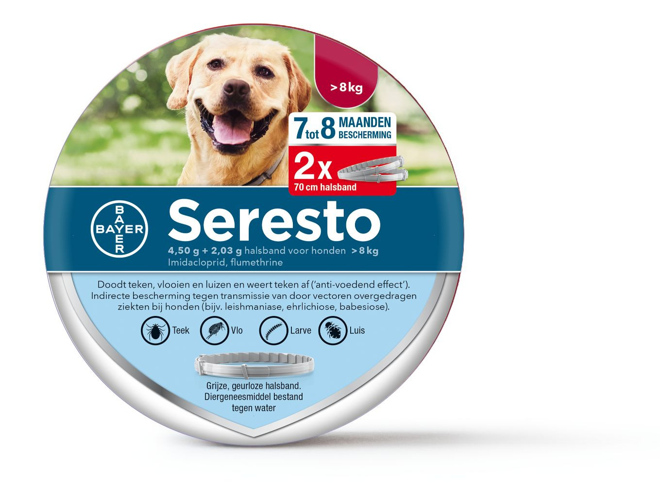 Seresto halsband grote hond (vanaf 8 kg)