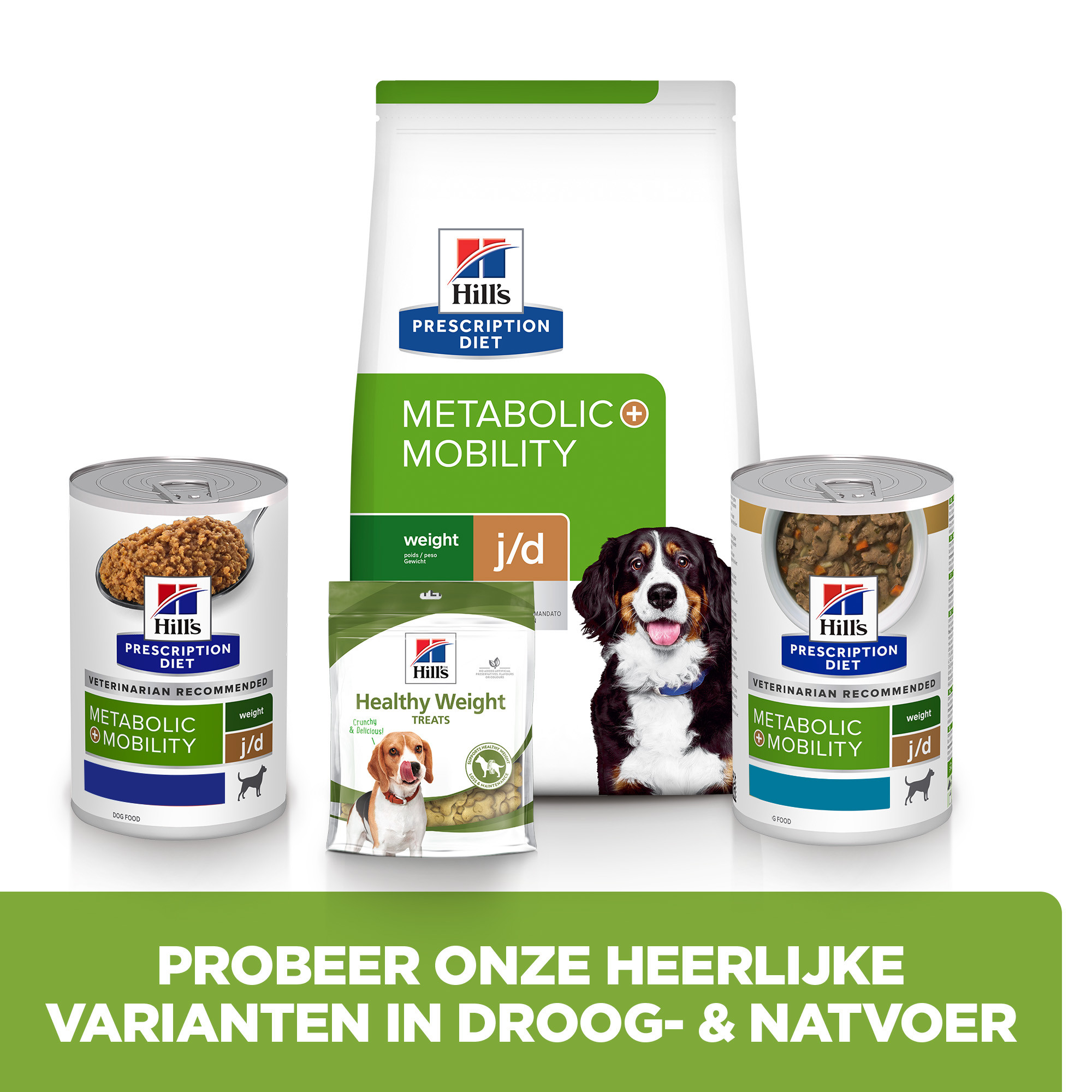 Hill's Prescription Diet J/D Weight Metabolic + Mobility nat hondenvoer (blik)