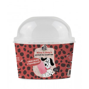 Moos & Rosy's proteïne ijsmix voor honden met aardbei 3 verpakkingen
