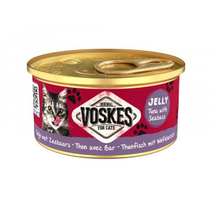 Voskes Kattenvoer Nat Tonijn met Zeebaars - 24x 85gr - Voordeelverpakking