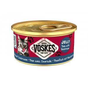 Voskes Jelly tonijn met zeebrasem natvoer kat (24x85 g) 1 tray (24 x 85 g)