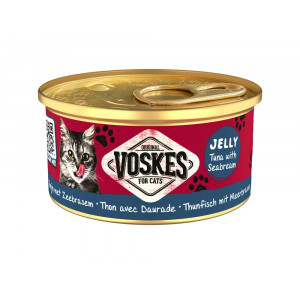 Voskes Kattenvoer Nat Tonijn met Zeebrasem - 24x 85gr - Voordeelverpakking