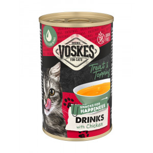 Afbeelding Voskes Drinks met kip kattensnack (135 ml) 1 tray (24 stuks) door Brekz.nl