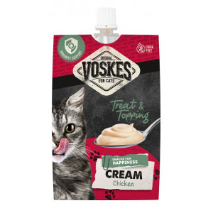 Voskes Cream kip kattensnack (90 g) 2 trays (30 x 90 g)