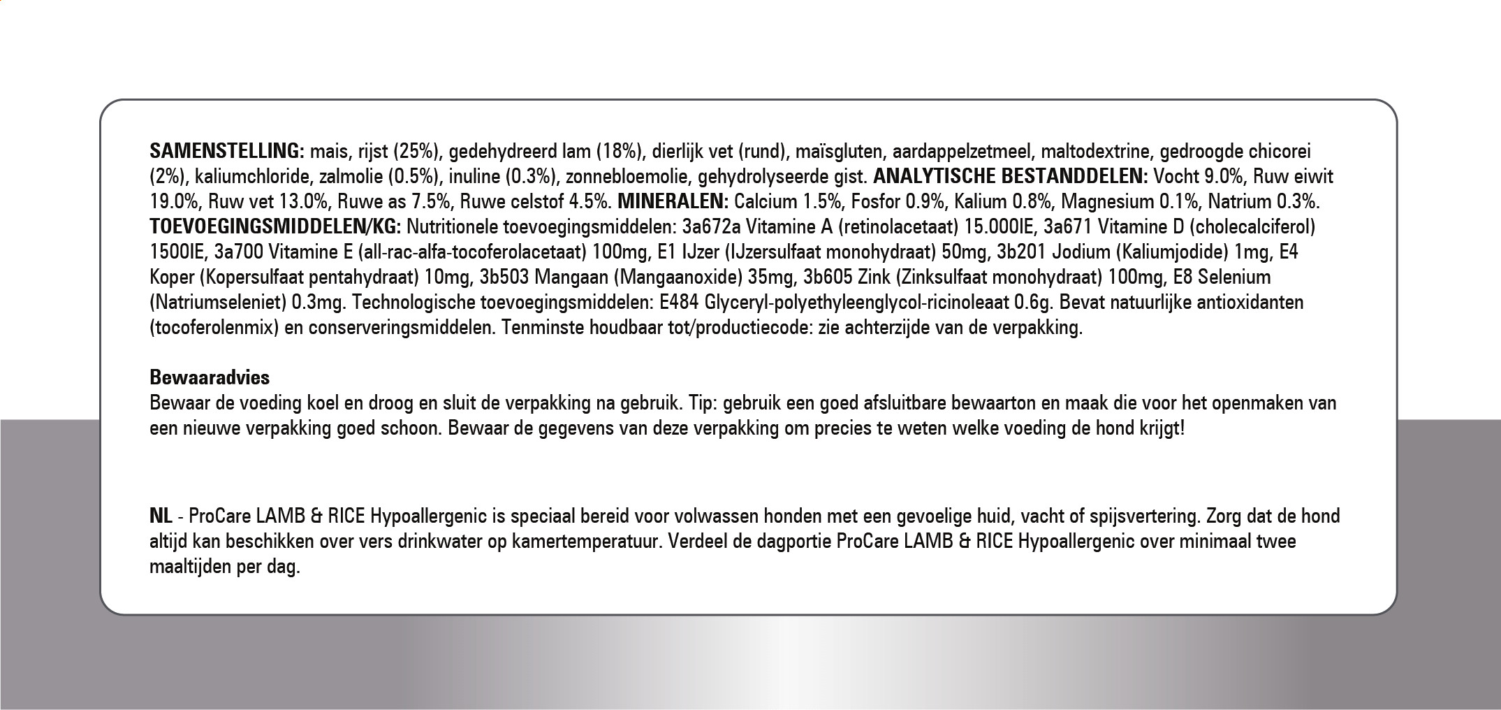 Prins ProCare Lam & Rijst Hypoallergic hondenvoer