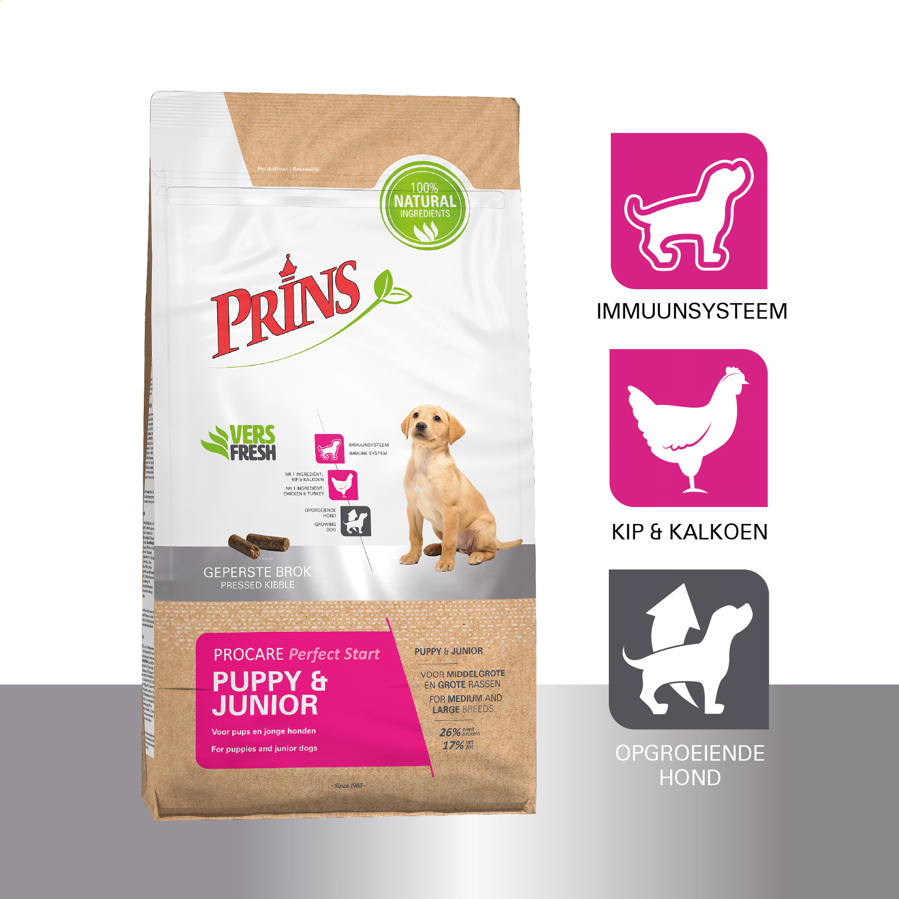 Prins ProCare Perfect Start Puppy & Junior hondenvoer