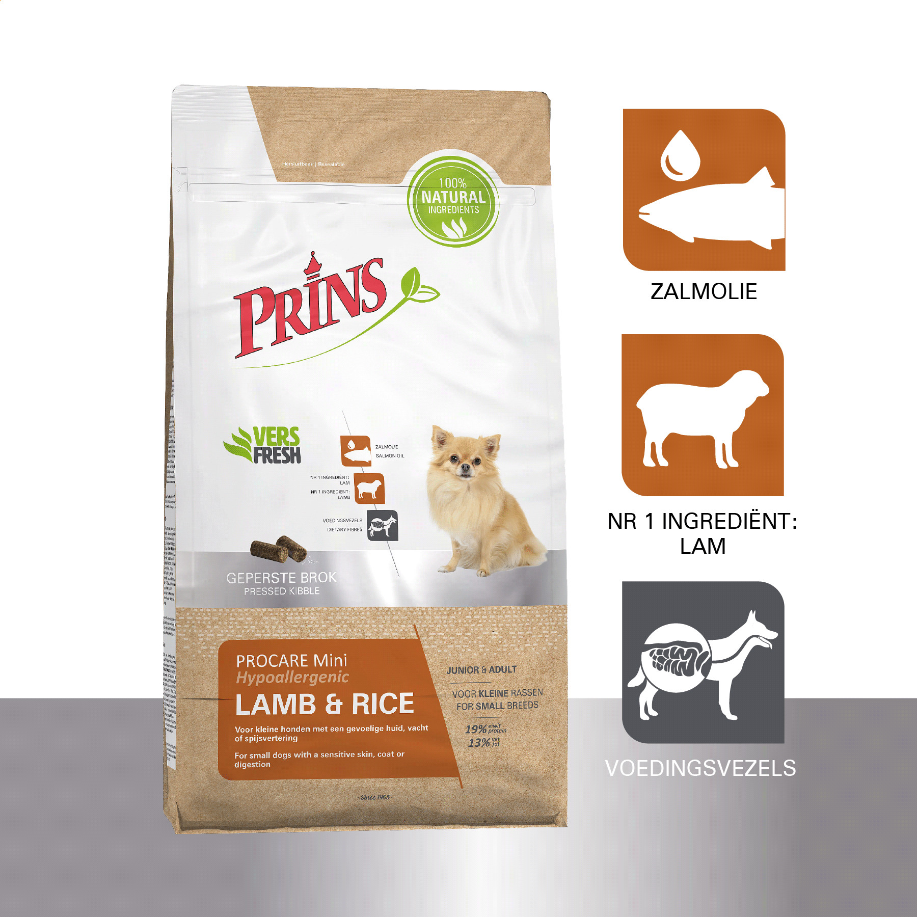 Prins ProCare Mini Lam & Rijst Hypoallergenic hondenvoer