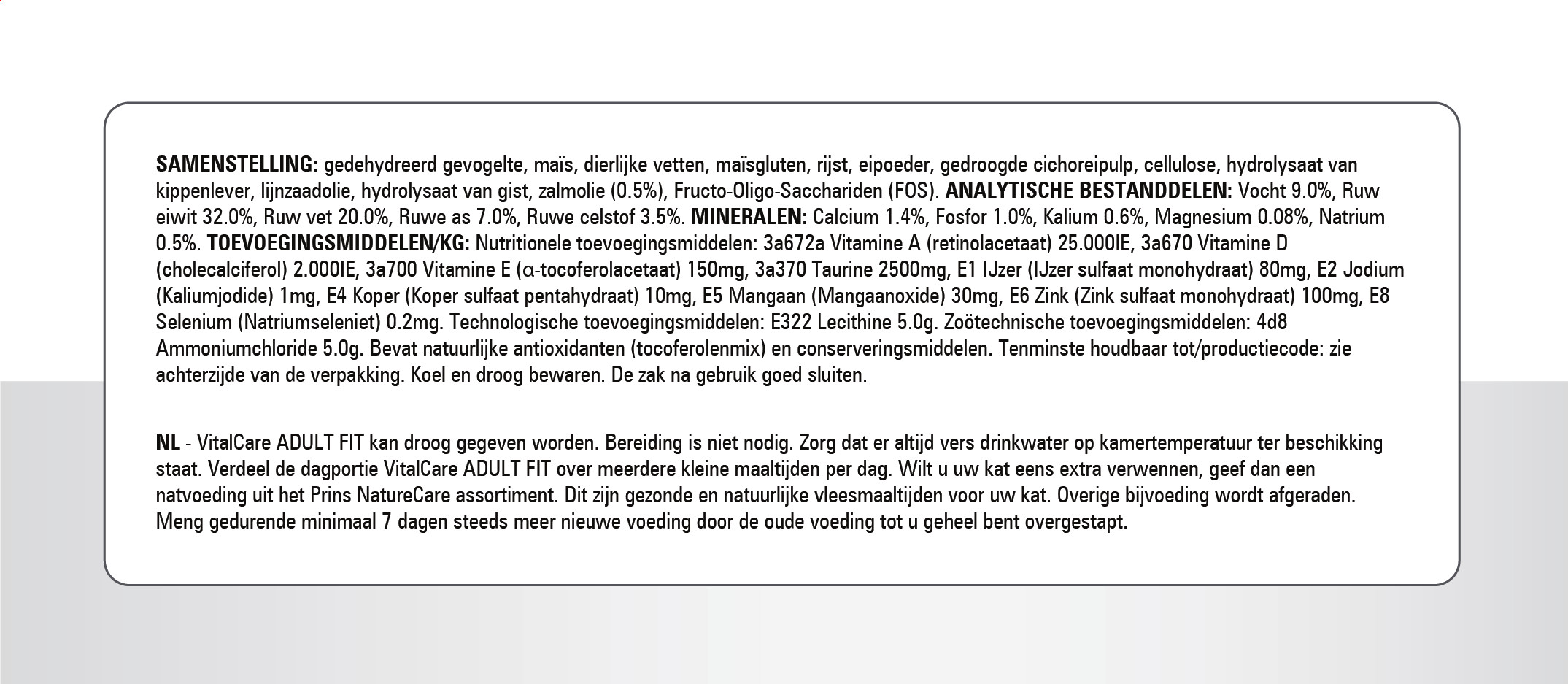 Prins VitalCare Adult kattenvoer