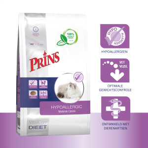 Prins Vitalcare Dieet Hypoallergic Moderate Calorie kattenvoer