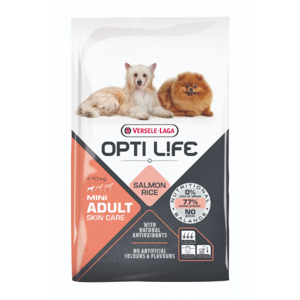 Opti Life Opti Life Adult Mini Skincare hondenvoer 7,5 kg