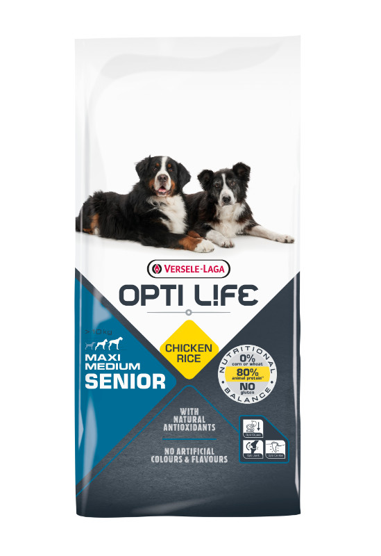 Opti Life Senior Medium/Maxi hondenvoer