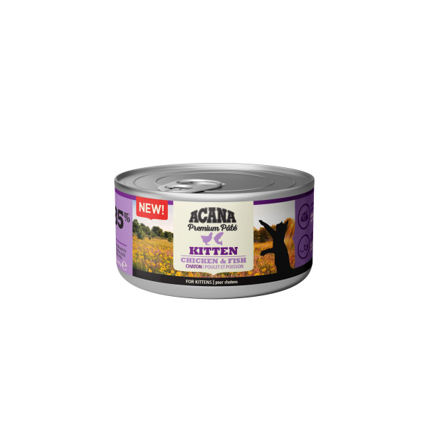 Acana Acana Kitten Premium Paté kip met vis natvoer kat (85 g) 2 trays (48 x 85 g)