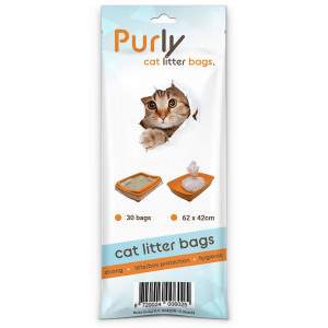 Purly kattenbakzakken (30 stuks) 3 verpakkingen