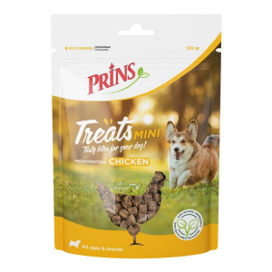 Afbeelding Prins Treats Mini Chicken hondensnack (120g) 2 stuks door Brekz.nl