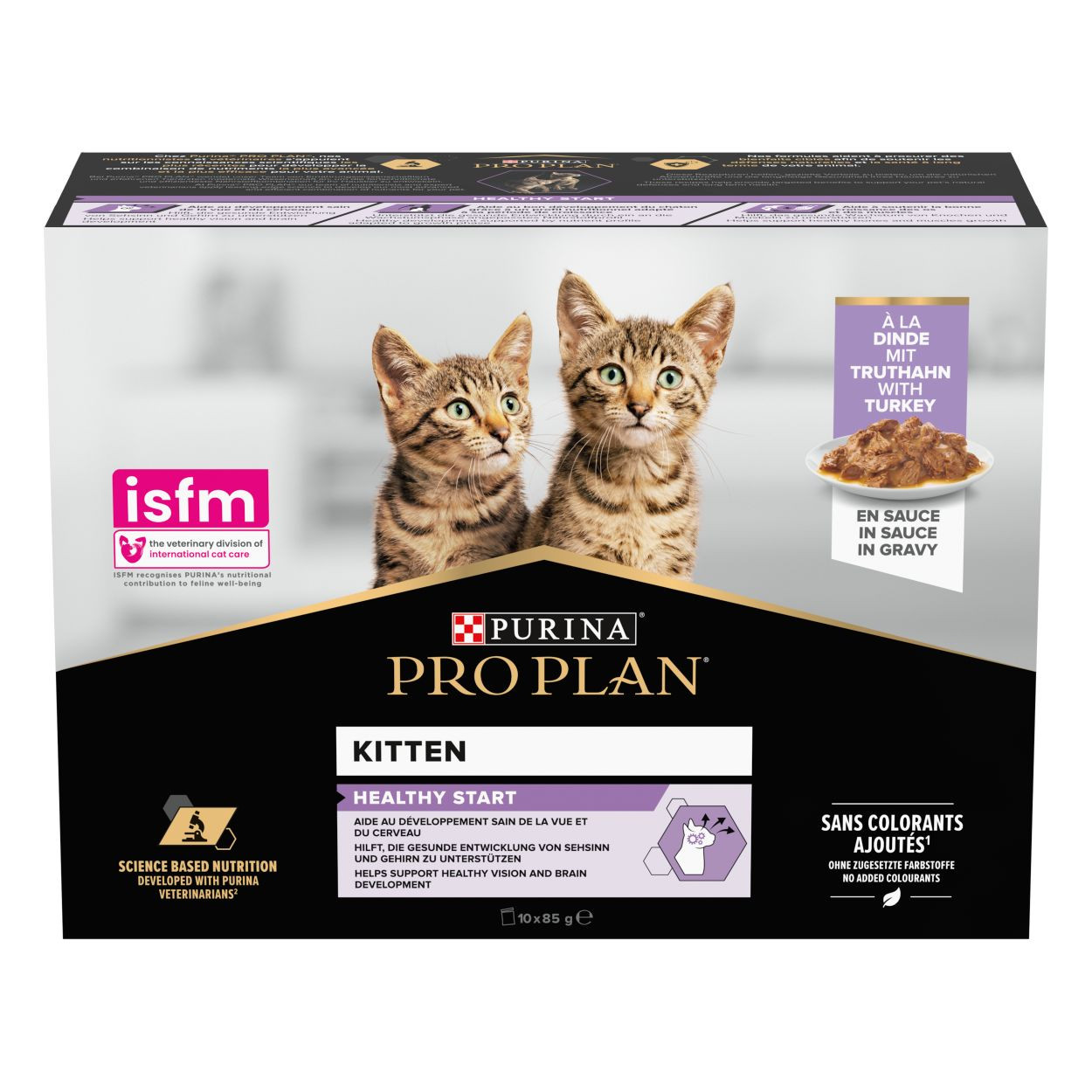 Pro Plan Kitten Nutrisavour met kalkoen natvoer kat 10x85g