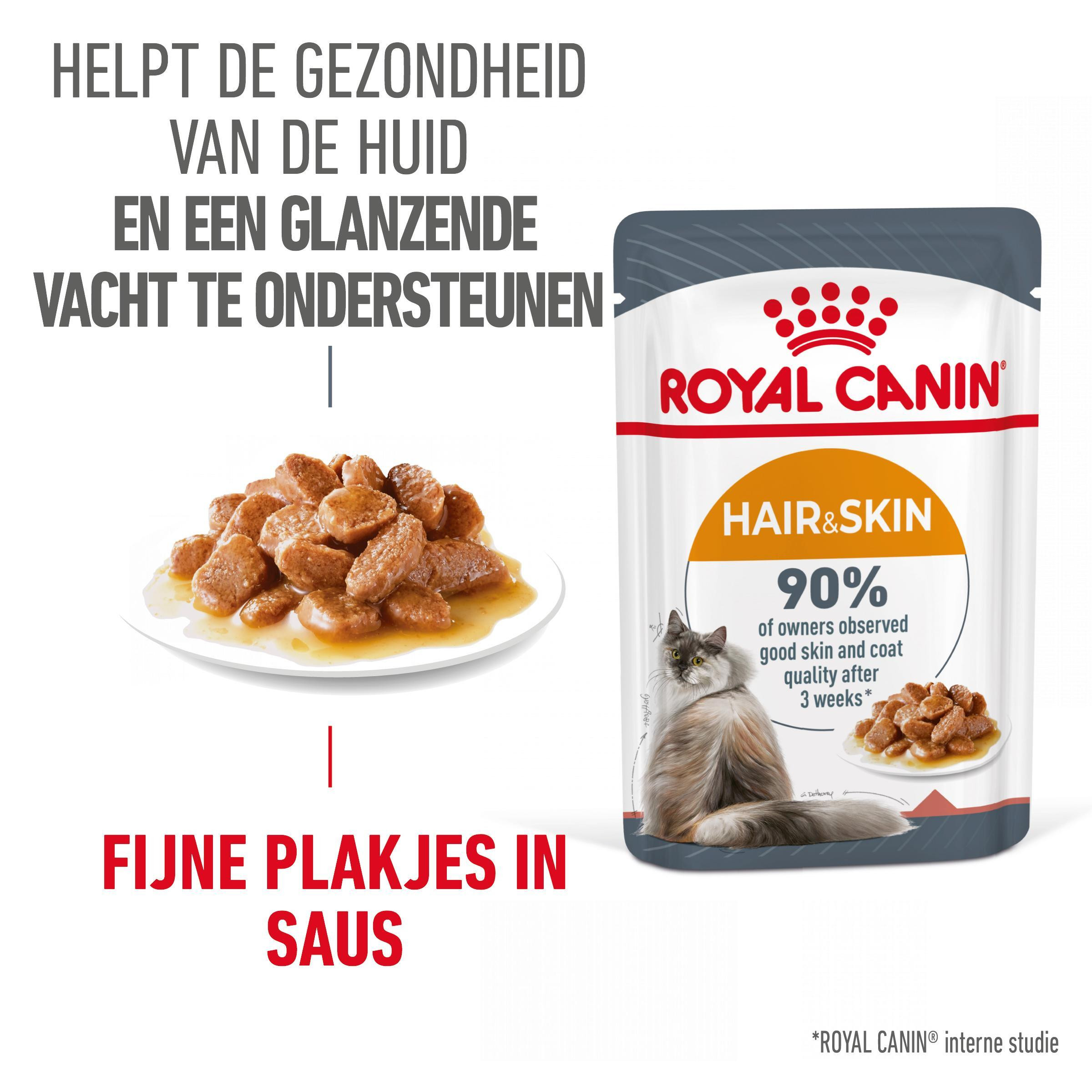 Royal Canin Hair & Skin Care in gravy natvoer kat (85 g)
