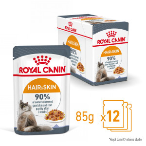 Royal Canin Hair & Skin Care in jelly natvoer kat (12x85 g)