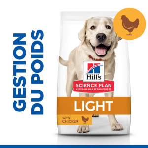 Hill's Adult Light Large Breed met kip hondenvoer
