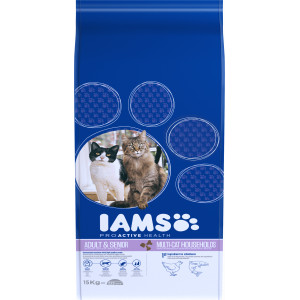 Afbeelding Iams Multi-Cat kattenvoer 15 kg door Brekz.nl