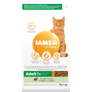 Afbeelding Iams Adult Lam kattenvoer 3 kg door Brekz.nl