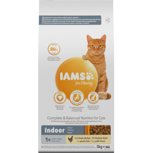 Iams for Vitality Adult Indoor kattenvoer 3 kg