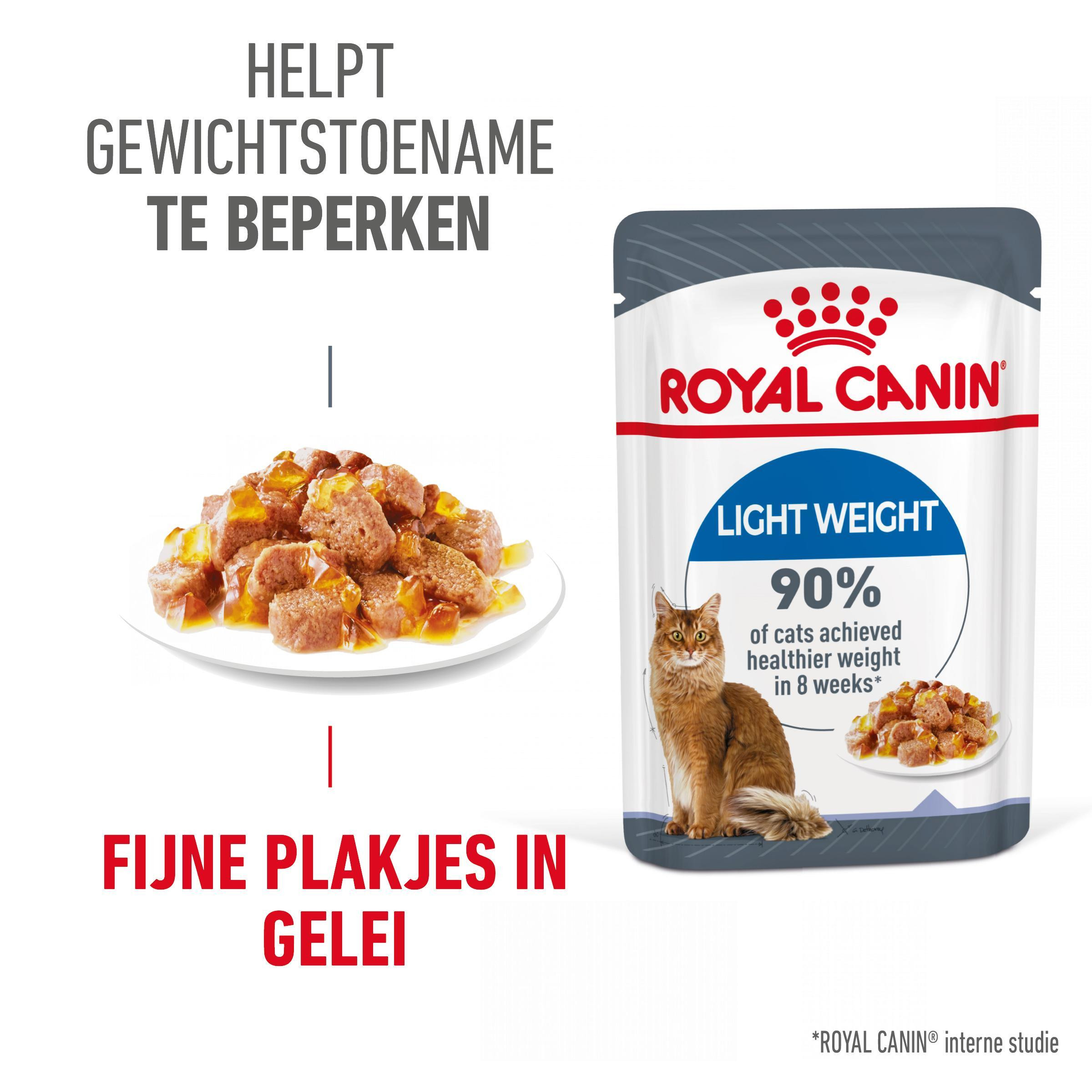 Royal Canin Light Weight Care in jelly natvoer kat (85 g)