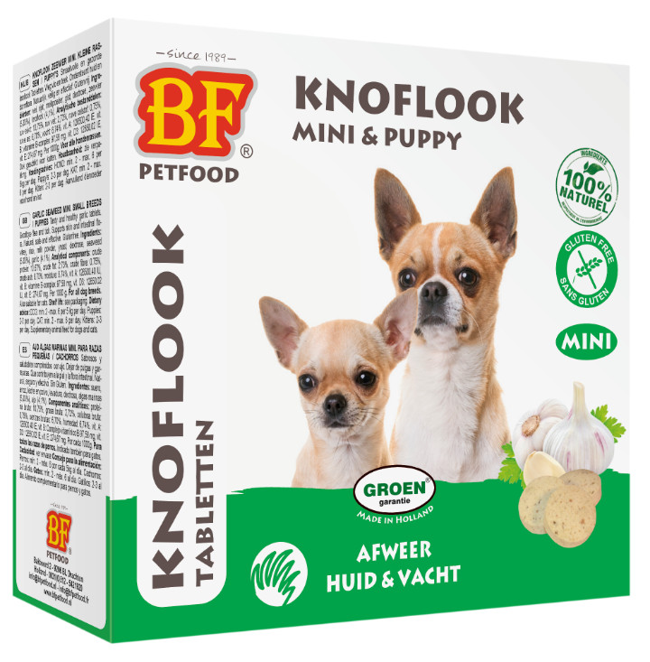 BF Petfood Tabletten Mini met knoflook en zeewier voor de hond